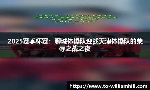 2025赛季杯赛：聊城体操队迎战天津体操队的荣辱之战之夜
