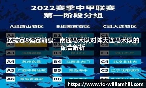 选拔赛8强赛前瞻：南通马术队对阵大连马术队的配合解析