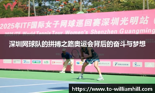 深圳网球队的拼搏之路奥运会背后的奋斗与梦想